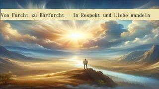 Von Furcht zu Ehrfurcht - In Respekt und Liebe wandeln 2. Mose 20:20 Hoffnung für alle