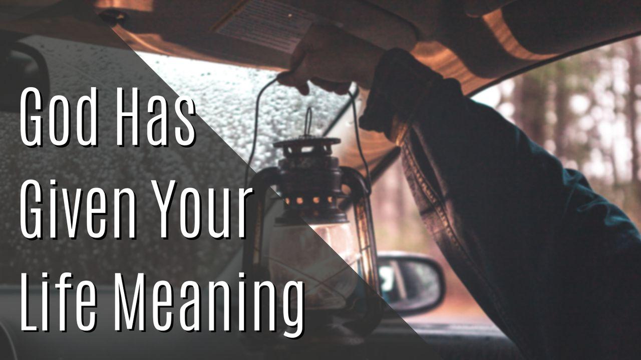 God Has Given Your Life Meaning