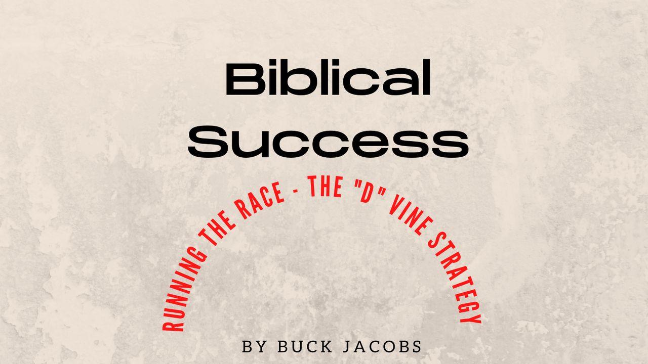 Biblical Success - Running Our Race - the "D" Vine Strategy