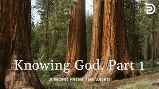A Word From the Word - Knowing God, Part 1
